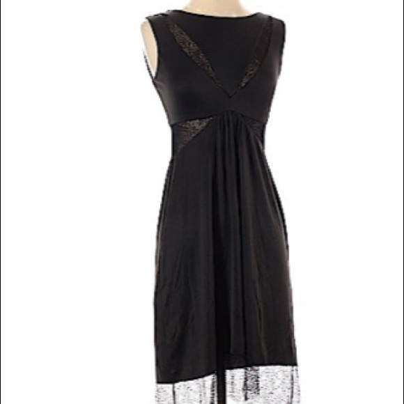 BCBGMaxazria Sexy Lace Lining Sleevelss Midi Dress - Picture 3 of 11